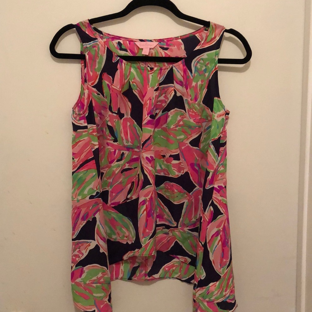 Lilly Pulitzer Women’s Floral Flowy Tank Top (Size Small)
